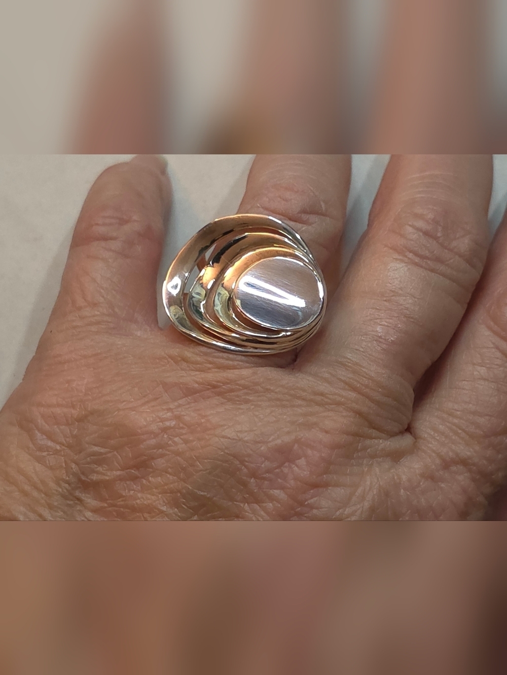 RLM STUDIOS ROBERT LEE MORRIS STERLING SILVER 925 DESIGNER RING ADJUSTABLE SIZE